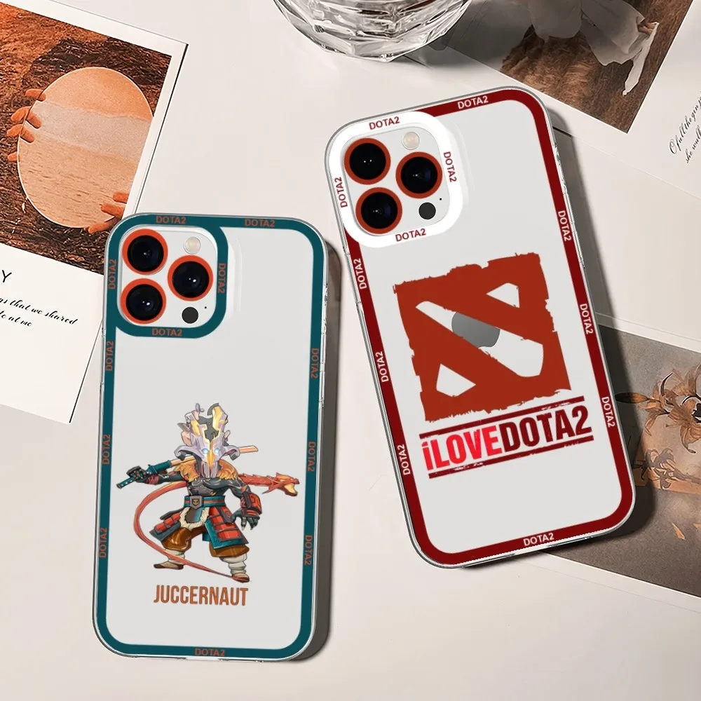 Game Dota 2 Phone Case Phone Case For iPhone 11 12 Mini 13 14 Pro Max Transparent Shell