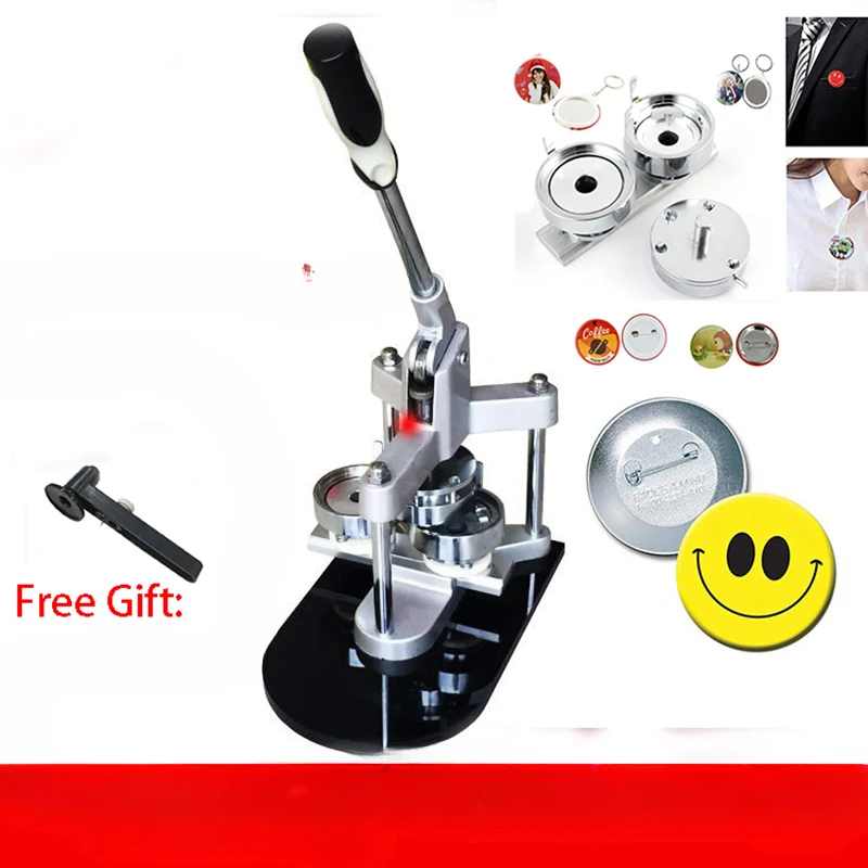 

Badge Press Machine Button Badge Maker DIY Button badge making machine with 25mm/32mm/37mm/44mm/50mm/56mm/58mm/75mm mould