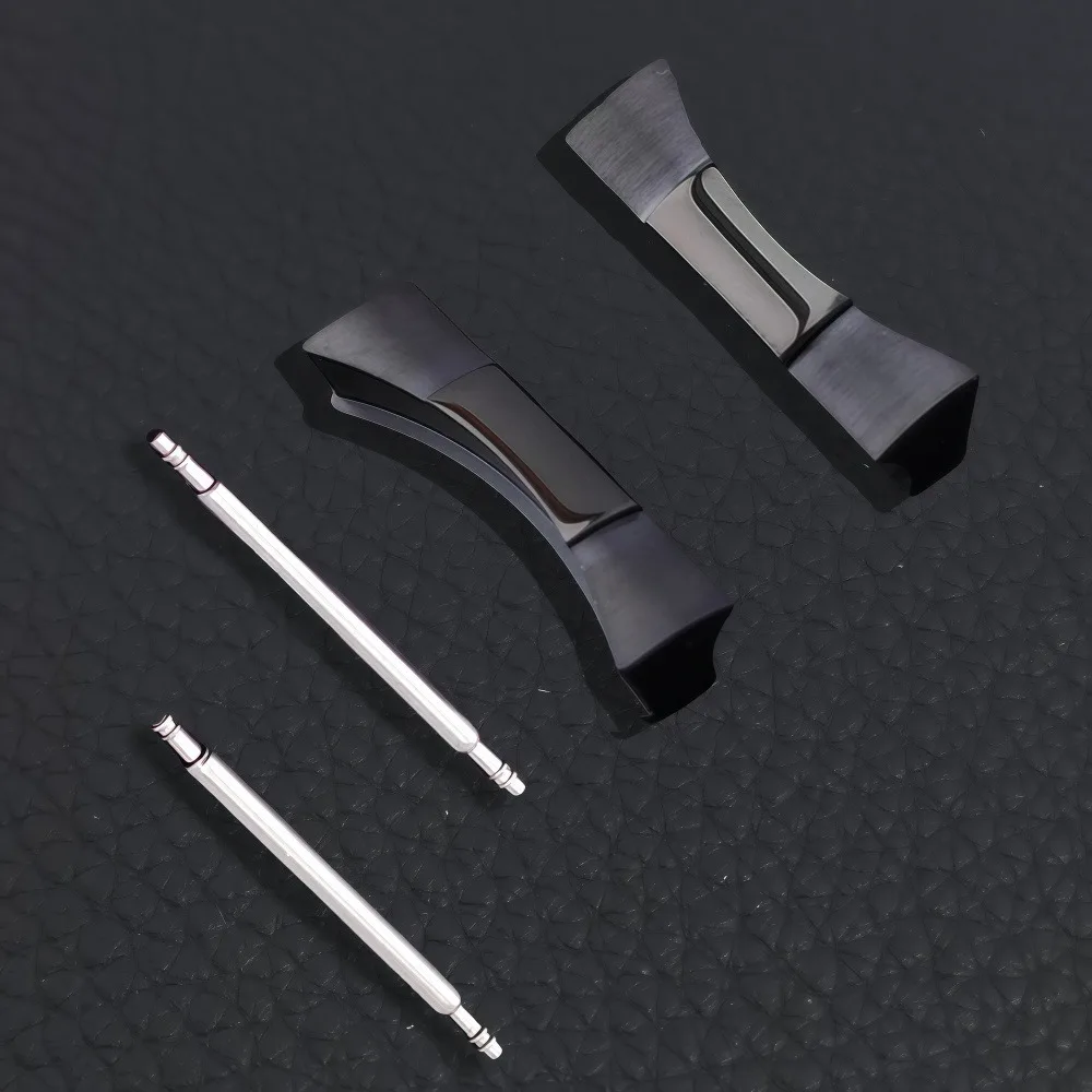 20 مللي متر وصلة نهاية منحنية وصلة نهاية لساعة اليد لساعة اليد حزام من الجلد المطاطي اتصال سلس صالح VK63