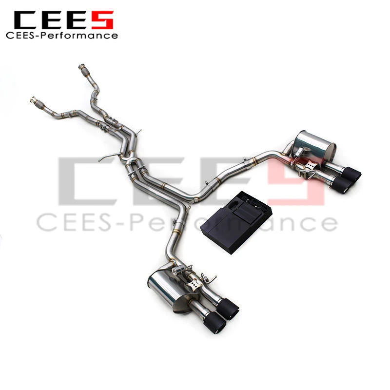 

Cees Valved Exhaust Catback для Audi S4/S5 B8.5 3.0T 2013-2019 глушитель выхлопной трубы из нержавеющей стали с наконечниками из углеродного волокна