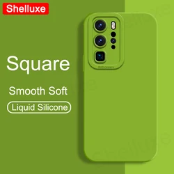 P40 Pro Case Shelluxe Square Liquid Silicone Soft Cover For Huawei P40 Pro P30 Lite P40Pro P40Lite 4G 5G Shockproof Phone Cases