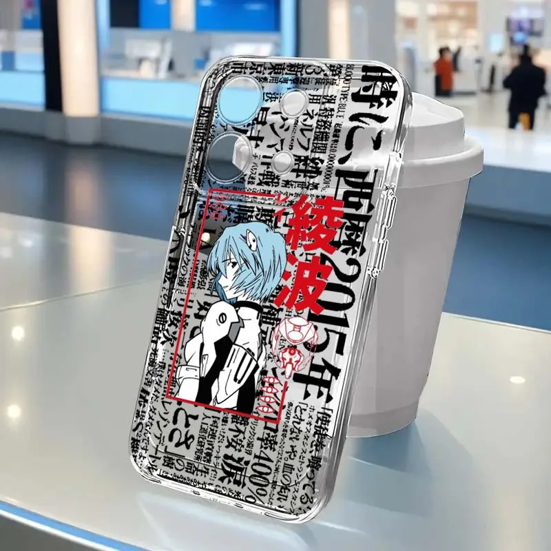 

Japanese Anime Mecha Girl Art For Xiaomi Mi 17 15 15T 14 14T 13 12 12S 12T 11 Lite Pro Max 5G Transparent Phone Case