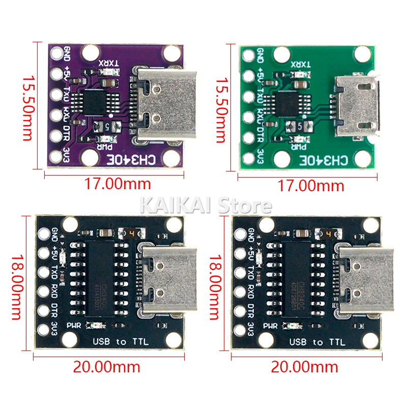 CH340N /CH9340C USB 2.0 To TTL Module Alternative CP2104 CP2102 PL-2303HX HT42B534 FT232RL CH340E Supprt linux/mac/windows OTG