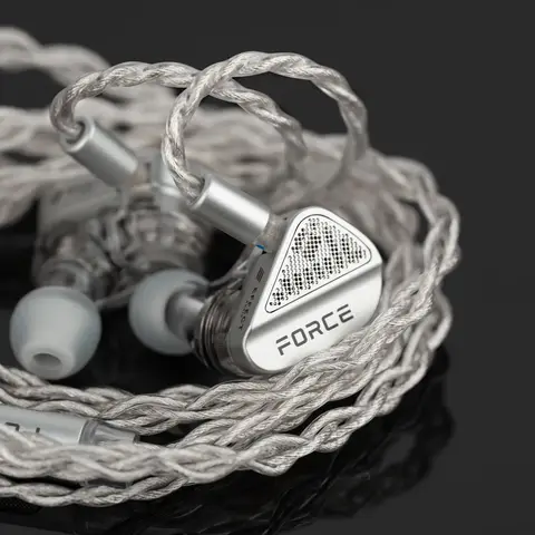 TANCHJIM Force IEM 새로운 플래그십 유선 이어폰 형 HiFi 모니터 이어폰 3.5mm + 4.4mm + DSP 플러그가있는 오픈 이어 듀얼 다이나믹 헤드폰