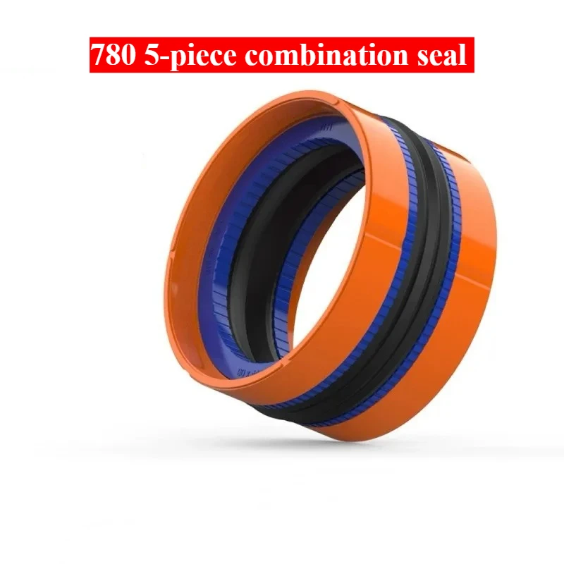 British Hate780 Series 5-piece Combined Oil Seal Ring Piston Assembly H780 Piston Rod Nitrile Rubber Polyurethane Sealing Kit