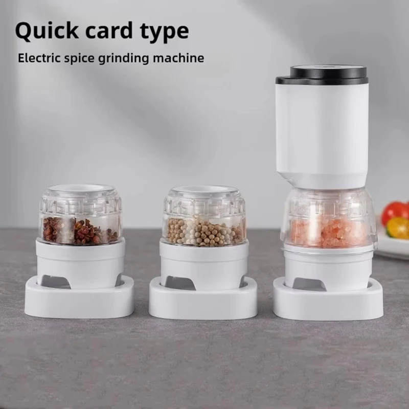 

USB Charging Pepper Mill Adjustable Grinder Adjustable Coarseness Electric Pepper Grinder Easy To Clean Spice Grinder Kit