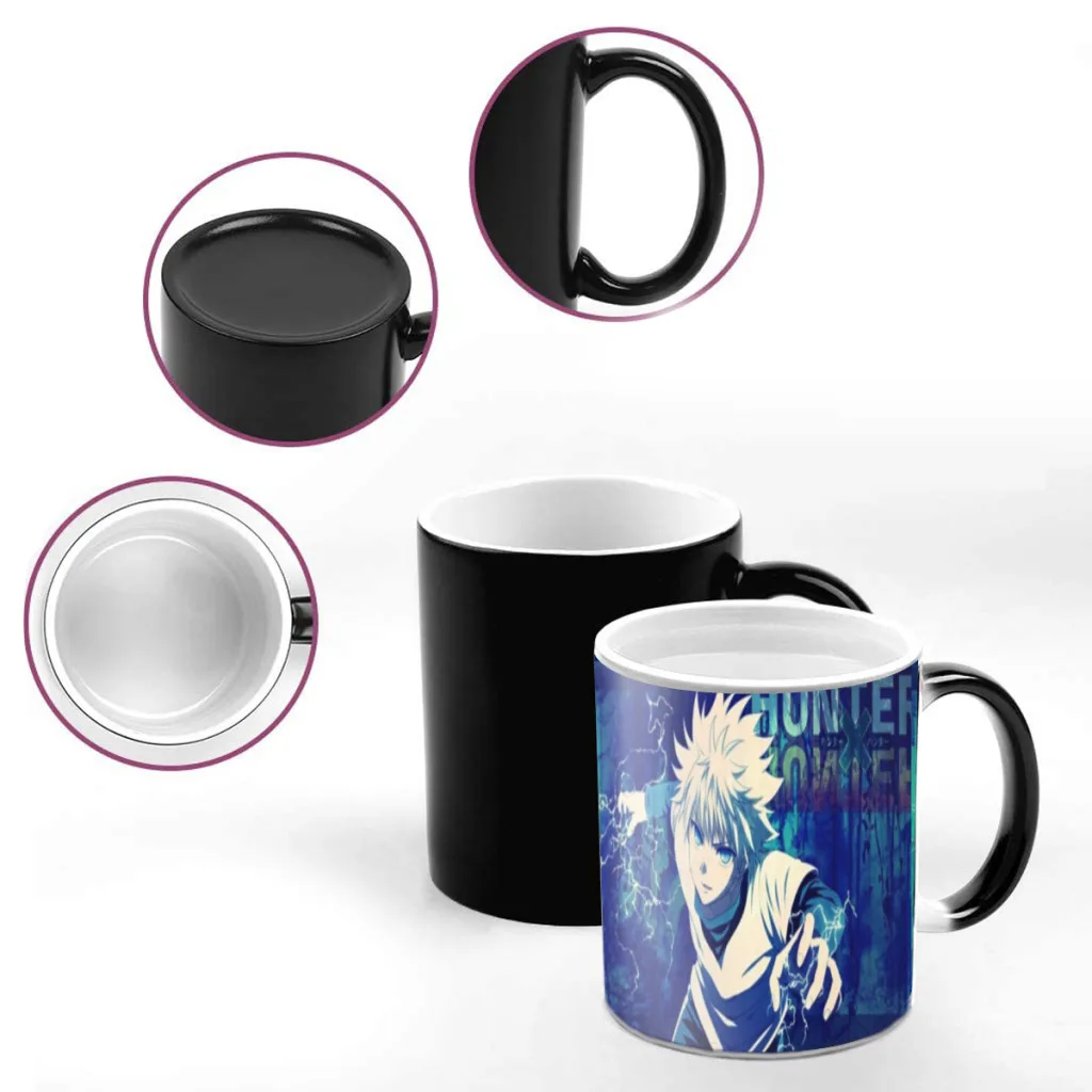 Anime HUNTER x HUNTER Gon Zoldyck Hisoka Coffee Mugs Creativ Color Changing Milk Tea Cup Ceramic Magic Heat Sensitive Mug Gifts