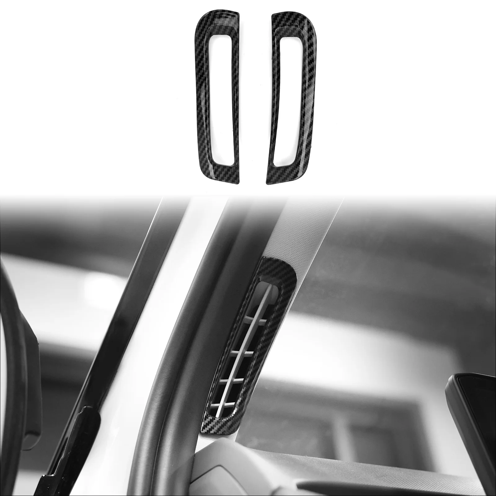 For Kia EV3 Interior A-pillar Front Upper Air Conditioner Grill Cover AC Vent Outlet Trim Stripes Decoration Style Accessories