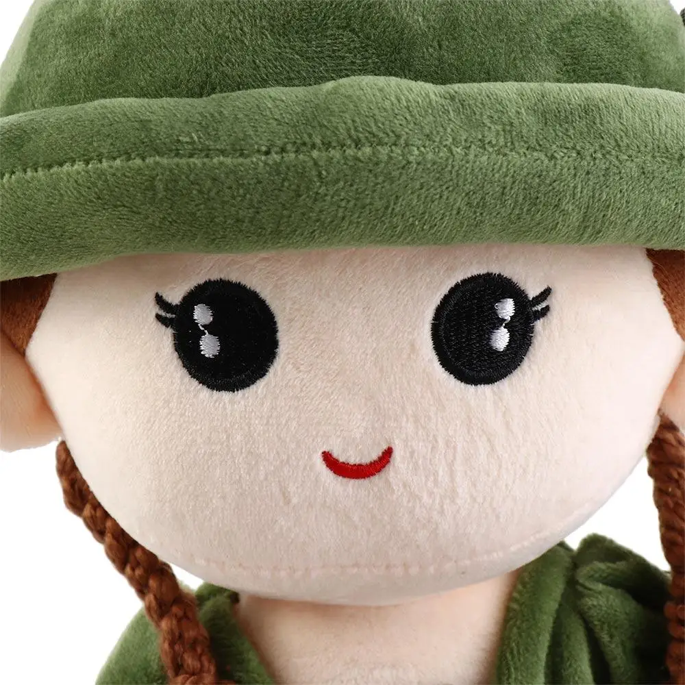 柔らかくてかわいい取り外し可能な帽子 35 センチメートル赤ちゃんの睡眠のための睡眠赤ちゃんぬいぐるみ女の子雑巾プリンセス