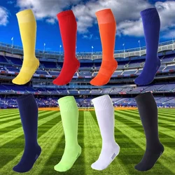 Infantil Sport Soccer Socks, Joelho Alto, Longo, Respirável, Toalha, Futebol, Corrida, Treinamento, Menino, Crianças, Nova cor