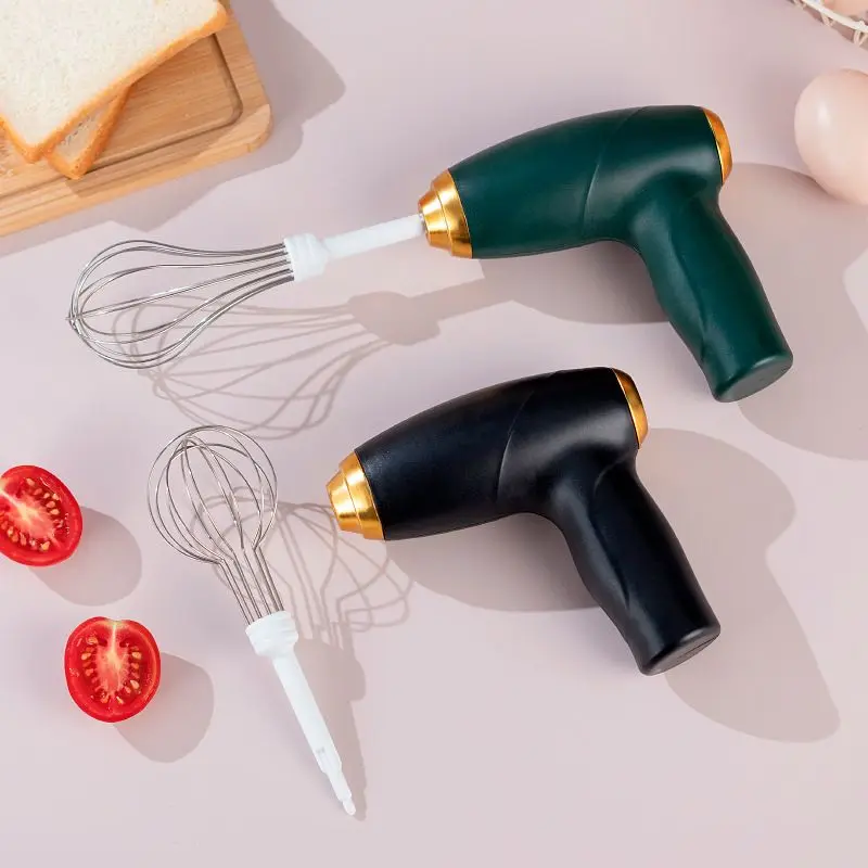 Electric Mixer, 3-Speed USB Rechargeable Electric Mixer, 2 Replacement Bars Dessert Cream Mixer - Kitchen Utensils