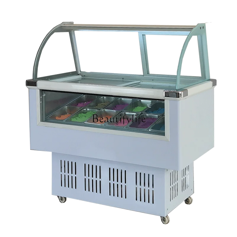 2 Commercial ice cream display cabinet yogurt cold ice cream popsicle stick hard ice cream freezer