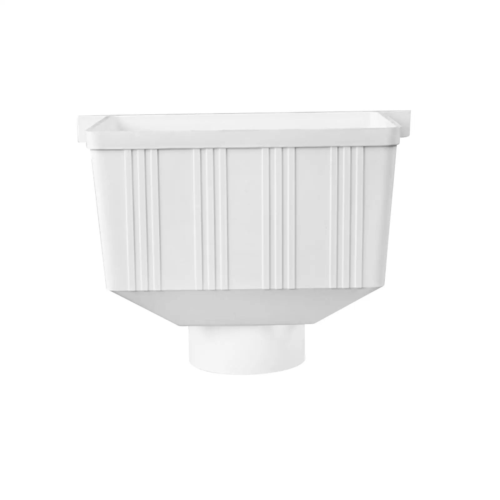 Rainwater downpipe connection, rainwater deflector connection, gutter drain