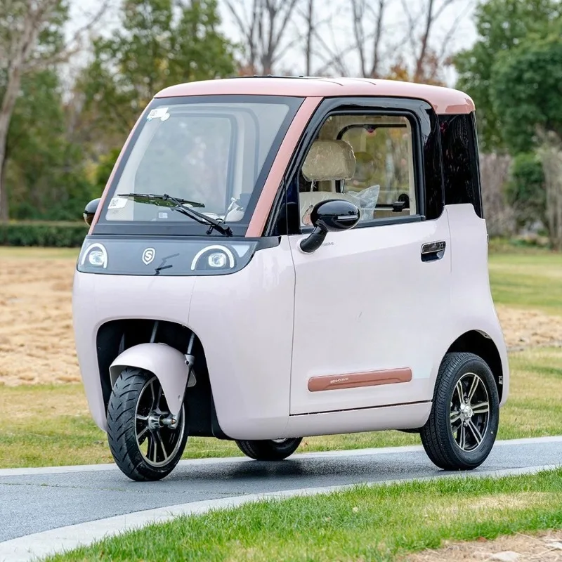 E01Pro Intelligent Power Edition Electric Three-wheeled Caravan Fully Enclosed Small Scooter Pick Up and Drop Off Children