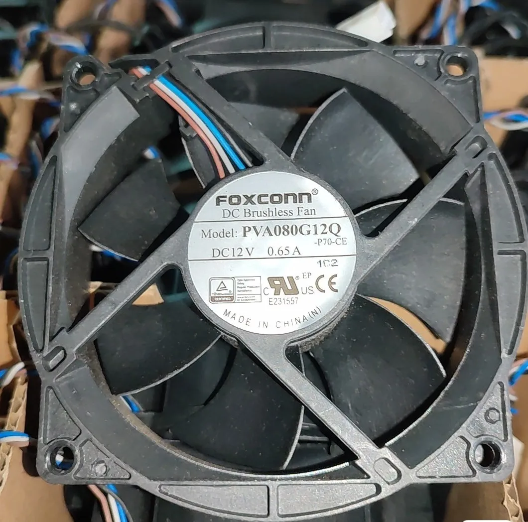 

NEW for Foxconn PVA080G12Q-P70-CE 908998-002 8025 8cm chassis cpu fan 12V0.65A PVA080G12Q