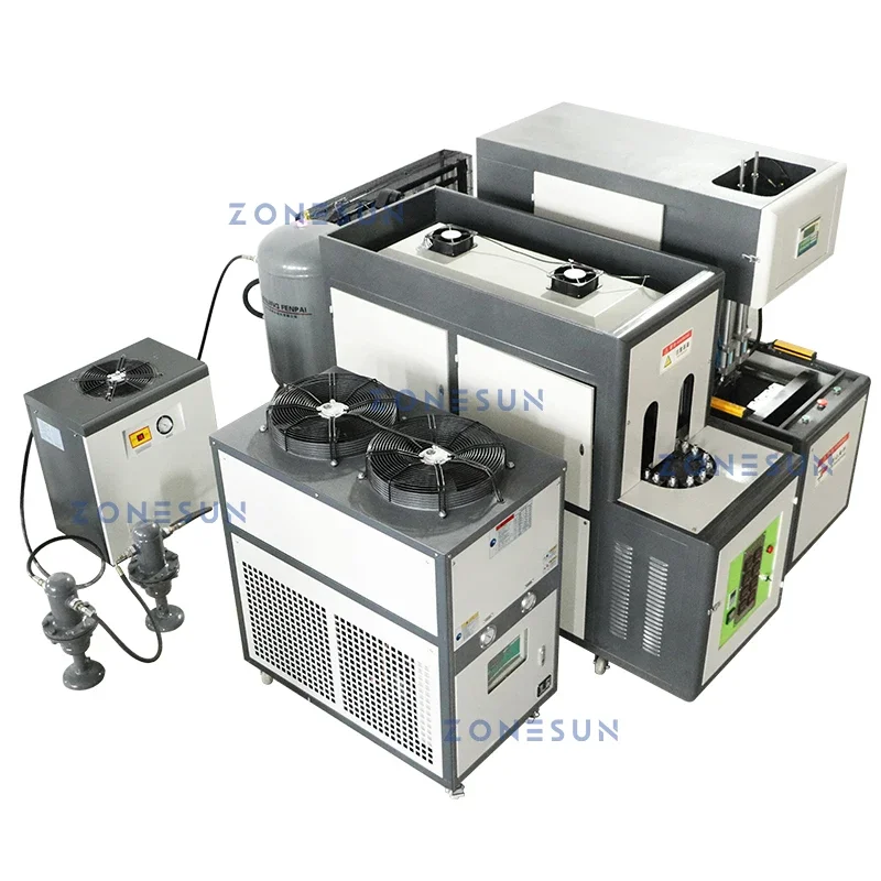 ZONESUN Plastic Bottles Making Stretch Blow Molding Machine Hollow Plastic Containers For Drinks Cosmetics Production ZS-SBMM1