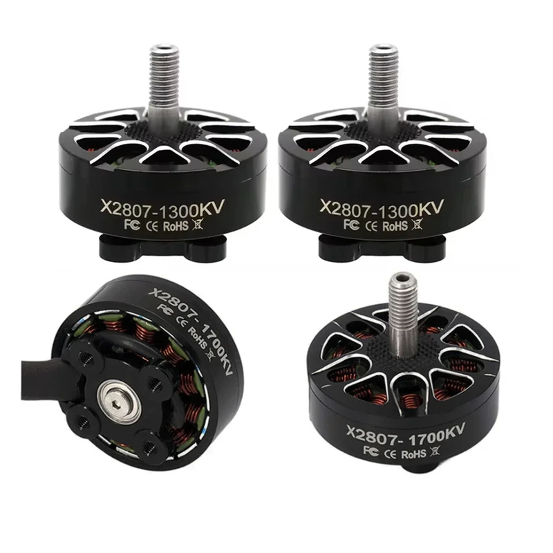 4 pçs quente x2807 2807 motor 1300kv 4S 1500kv 1700kv 6s motor sem escova para fpv freestyle 7 polegada de longo alcance lr7 drones peças diy