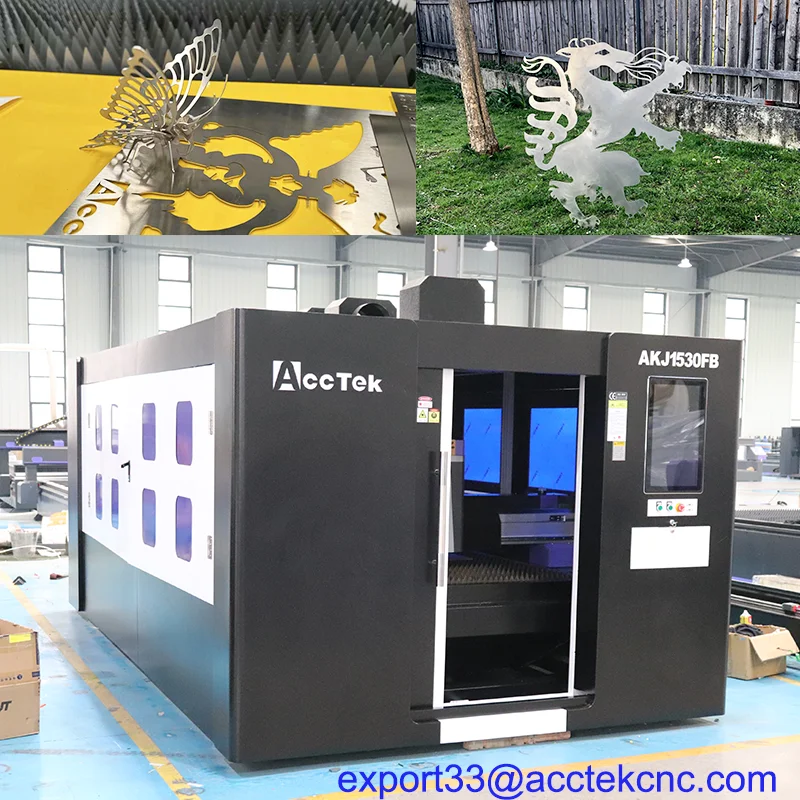 

1530 2030 2040 Full Cover Fiber Laser Cutting Machines 3mm 5mm 10mm Sheet Metal CNC Enclosed Laser Cutter 3kw 6kw