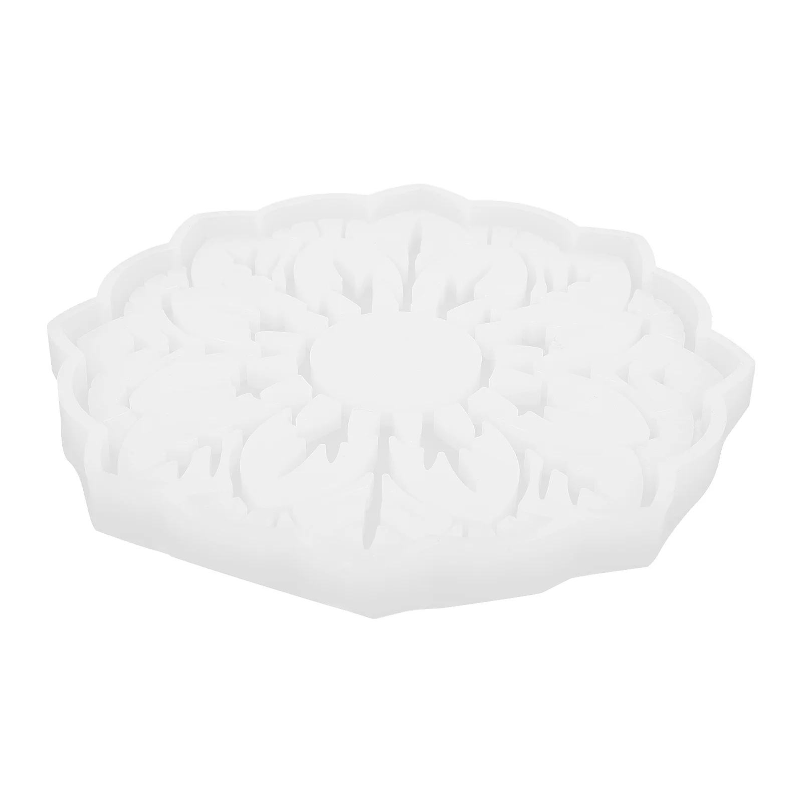 

DIY Holder Mold Silicone Material Flower Design Candlestick Holder Mold for Creative Home Decor Crafts Silicone Molds