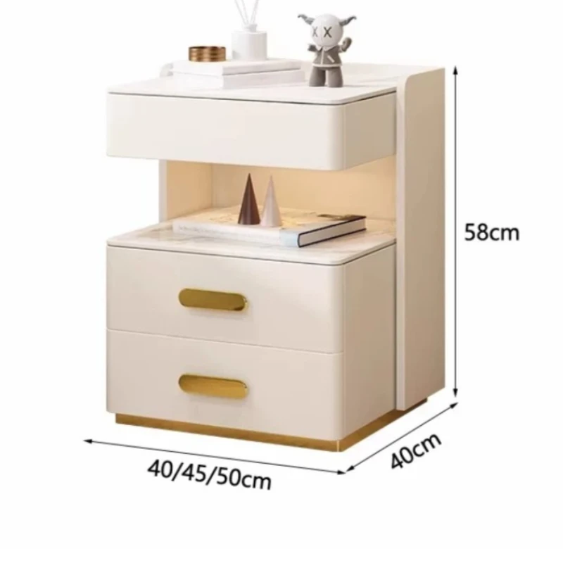 Girls Charger Bedside Table Italian Little Shelving Vintage Night Stand Coffee Secret Comodino Camera Da Letto Furniture Home