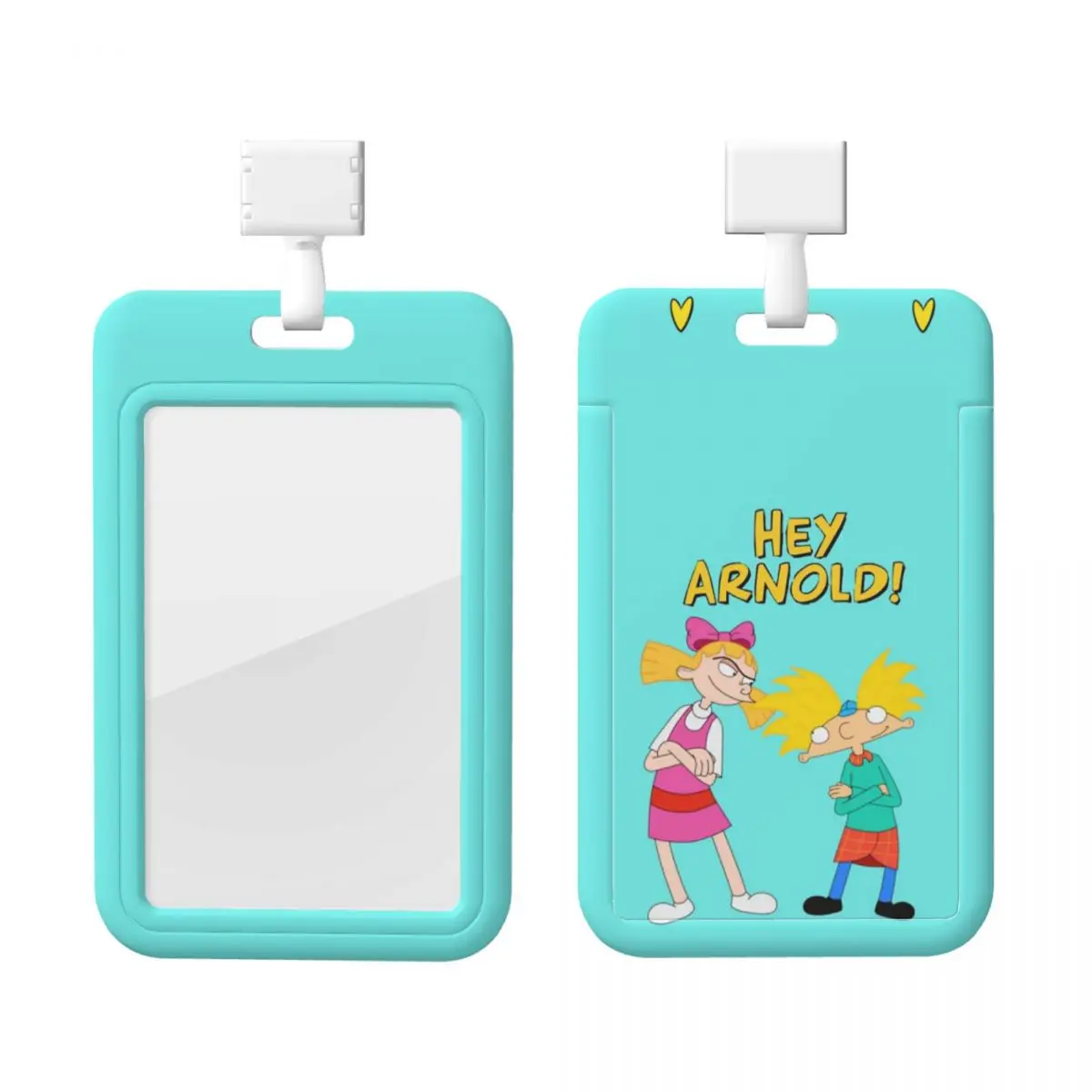 

Custom Hey Funny Arnold Card Badge Holder Card Holder Men Women Neck Strap ID Credential Holder For Nurse