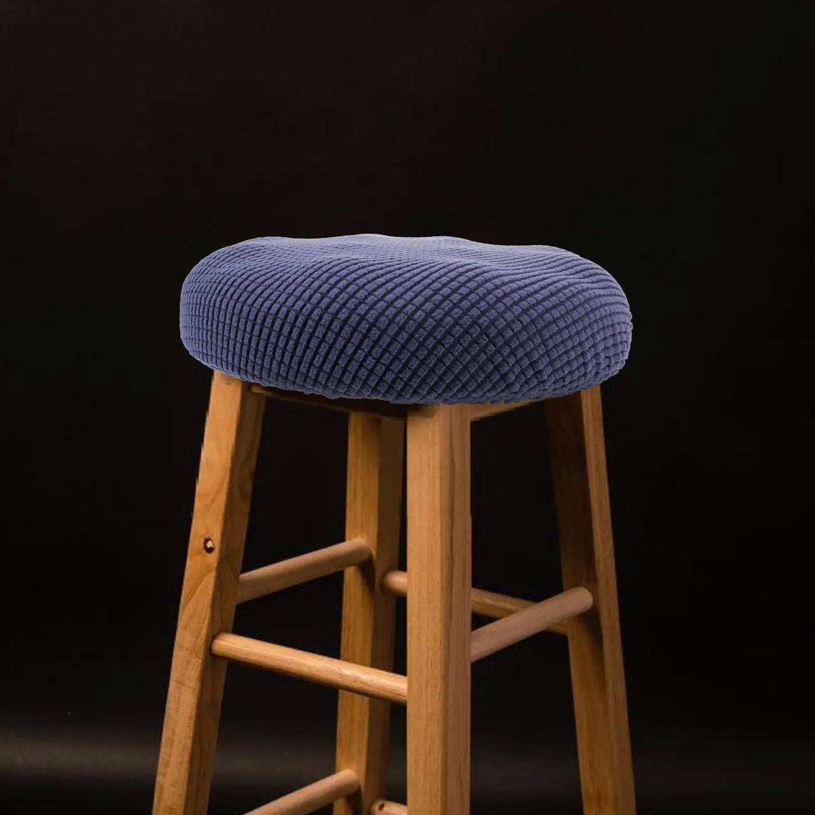 

Round Stool Cover Seat Covers Polyester Home Use Anti Dust Chair Protector Dining Chairs Foldable Functional Design