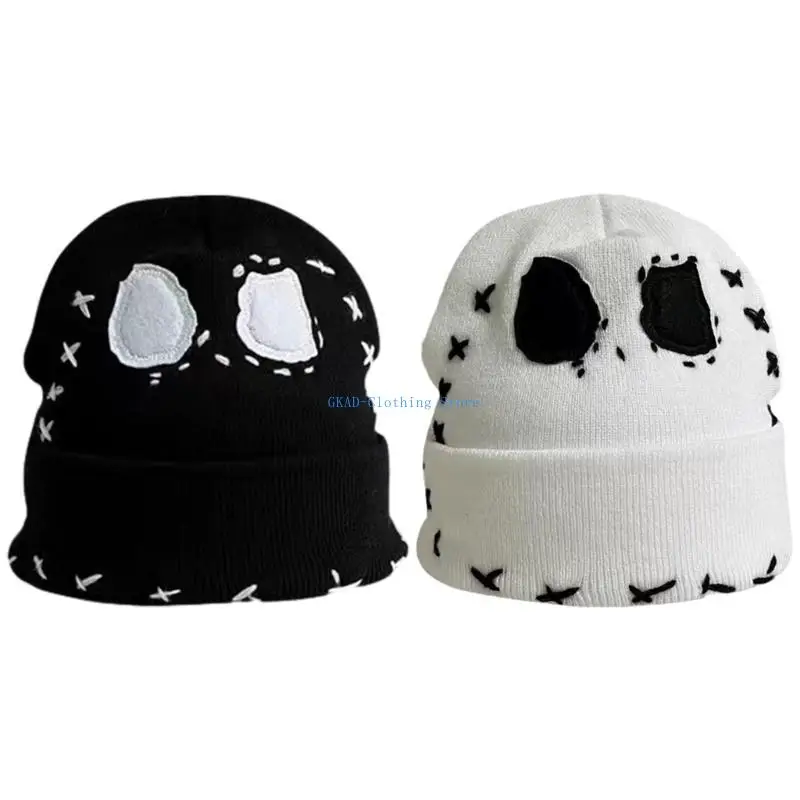 

N0PE Winter Adult Knitted Hat Keep Warm Hat Cold Weather Windproof Hat for Cycling