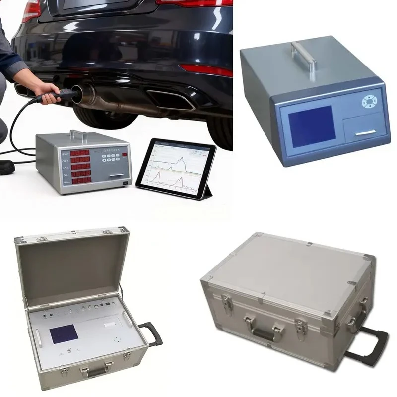 Portable Automotive Exhaust Analyzer for Engine Emission Testing with Printer and Auto Calibration