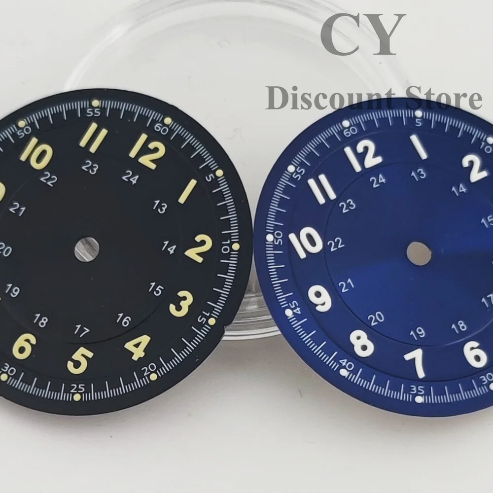 NH35 Watch Dial 29mm Black Green Blue white Dial Luminous Fit NH35 NH36 PT5000 ETA2824 2836 DG2813 3804 Miyota8215 821A Movement