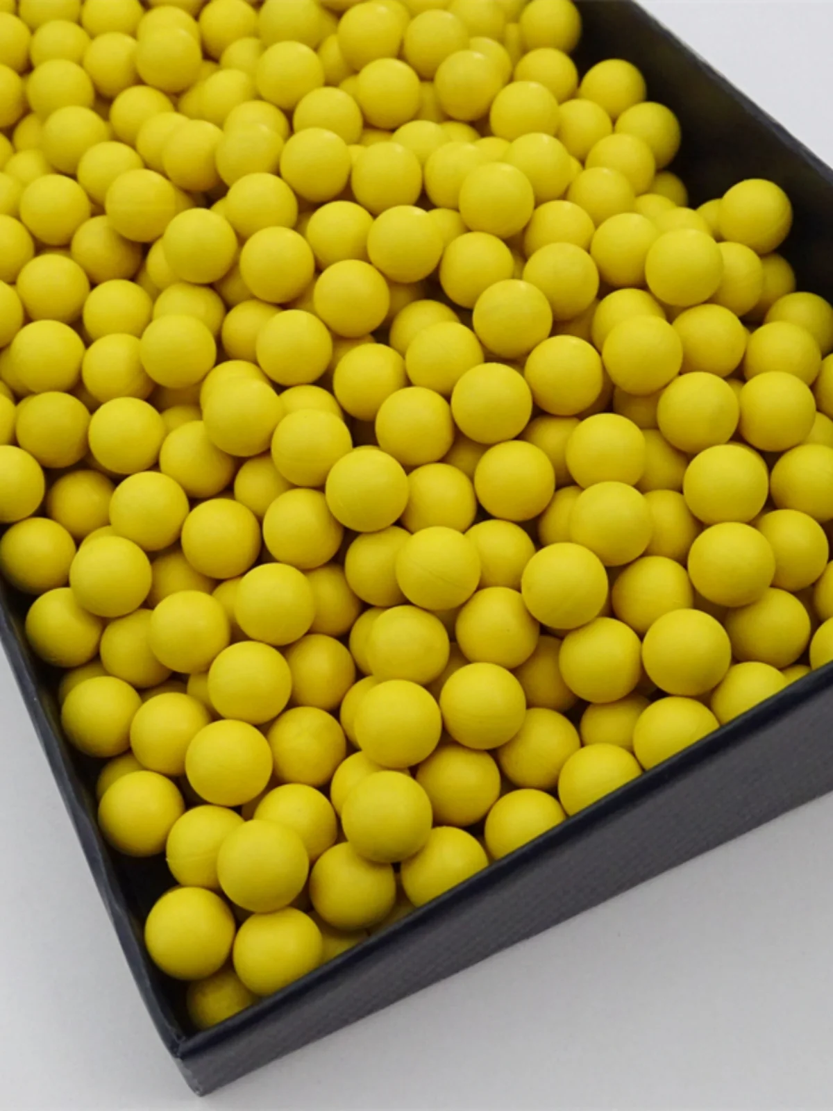 10/20/50/100PCS Diameter 6mm 6.8mm 7mm 8mm 8.5mm Yellow Solid Rubber Ball Rubber Elastic Ball