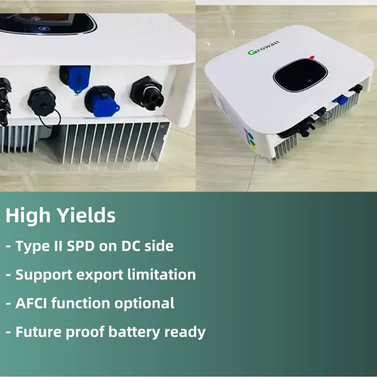 نوعية جيدة Growatt MOD 12KTL3-X العاكس للطاقة الشمسية 12kw مخرج تيار متردد ثلاثي على النظام الشمسي الشبكي
