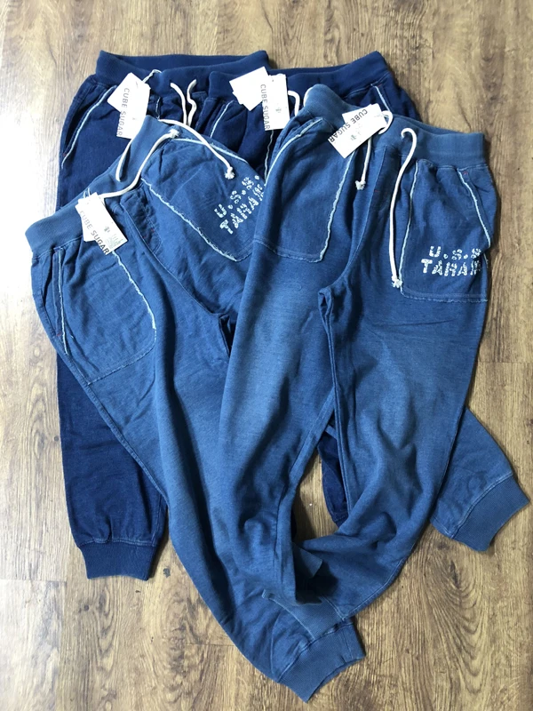 

Женские хлопковые эластичные джинсовые спортивные штаны с высокой талией, эластичные трикотажные брюки в рубчик с манжетами Cube Sugar, осеннее новое поступление, джинсовые брюки