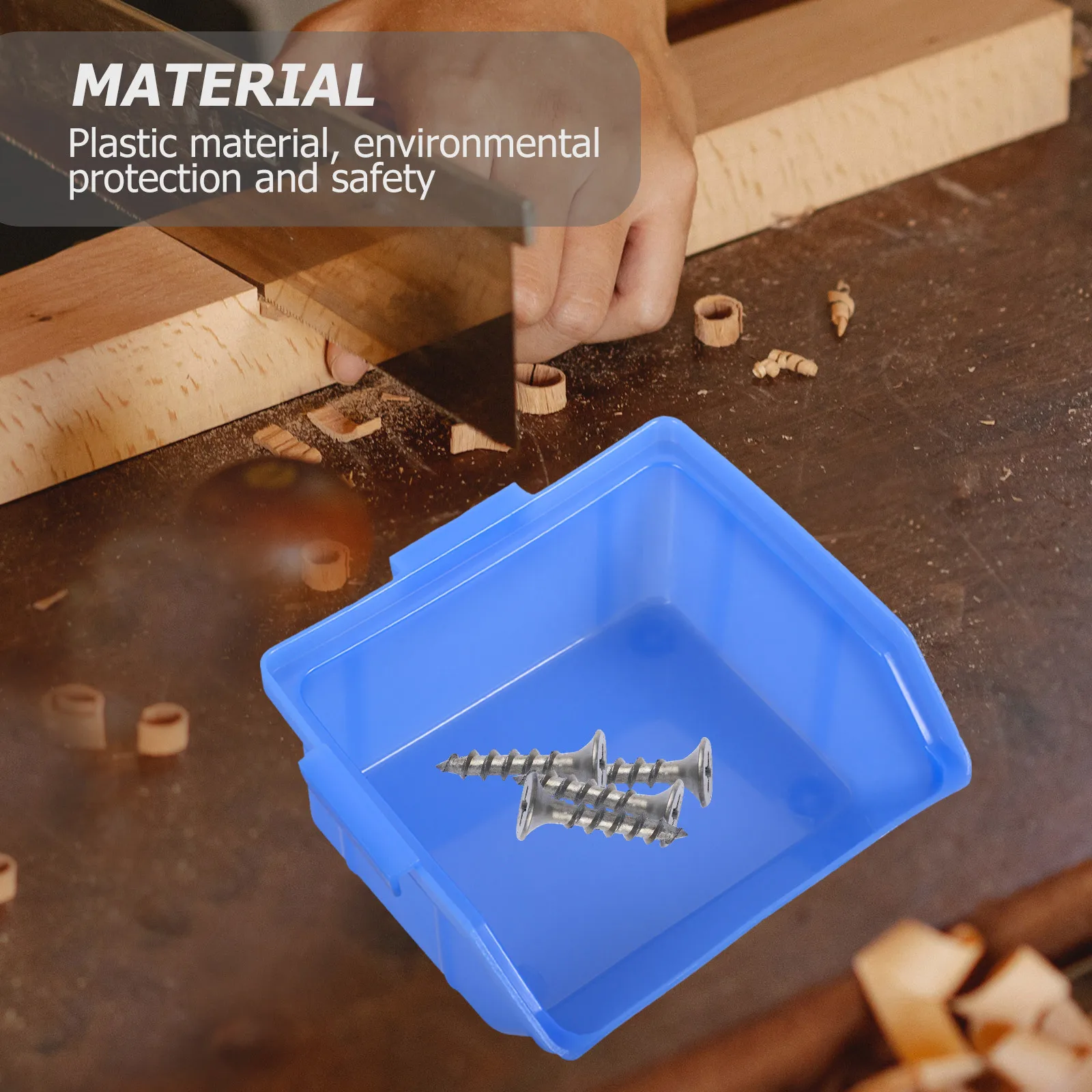 

10Pcs Plastic Tool Storage Boxes Thickened Durable Cases Home Storage Organizer Large Capacity Screw Parts Sorting Container