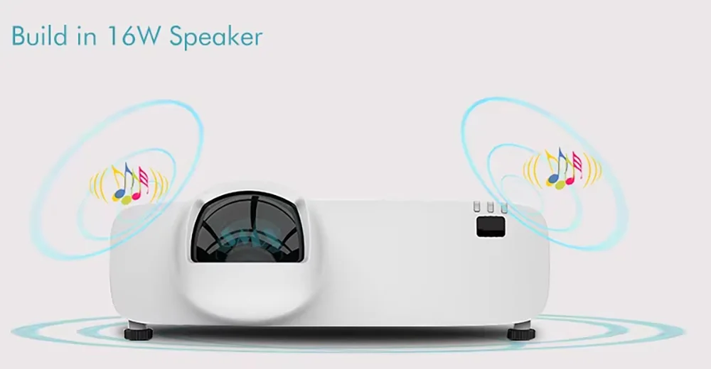 Yinzam U600ST 10000 Lumens 3LCD Ultra Short Throw Laser Projector 40000H Laser Lifespan 4K-Ready for Business & Education Use view 5