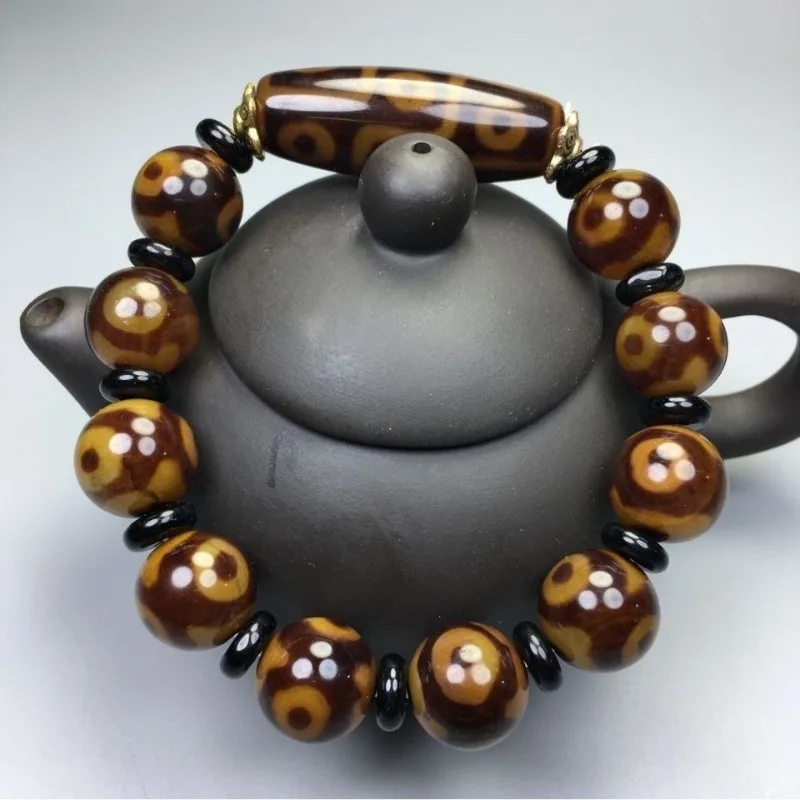 

Natural Classic Fashion Dzi Bead Agate Bracelet Bracelet Retro Ethnic Style Jewelry