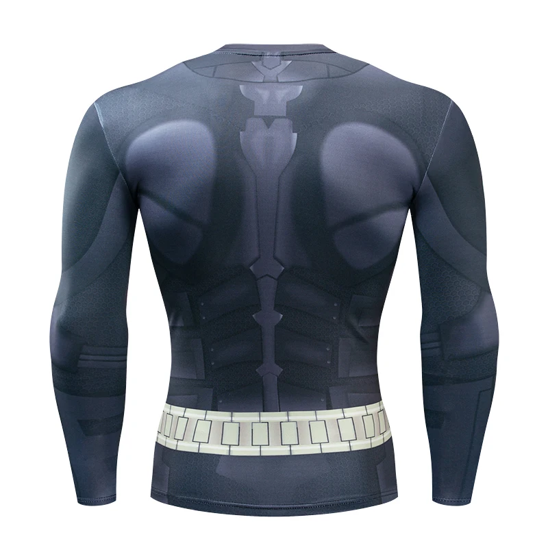 2021 New Nightwing 3D Printed T-shirts Men Long Sleeve Cosplay Costume Fitness Clothing Male Tops Halloween Costumes For Men Pri