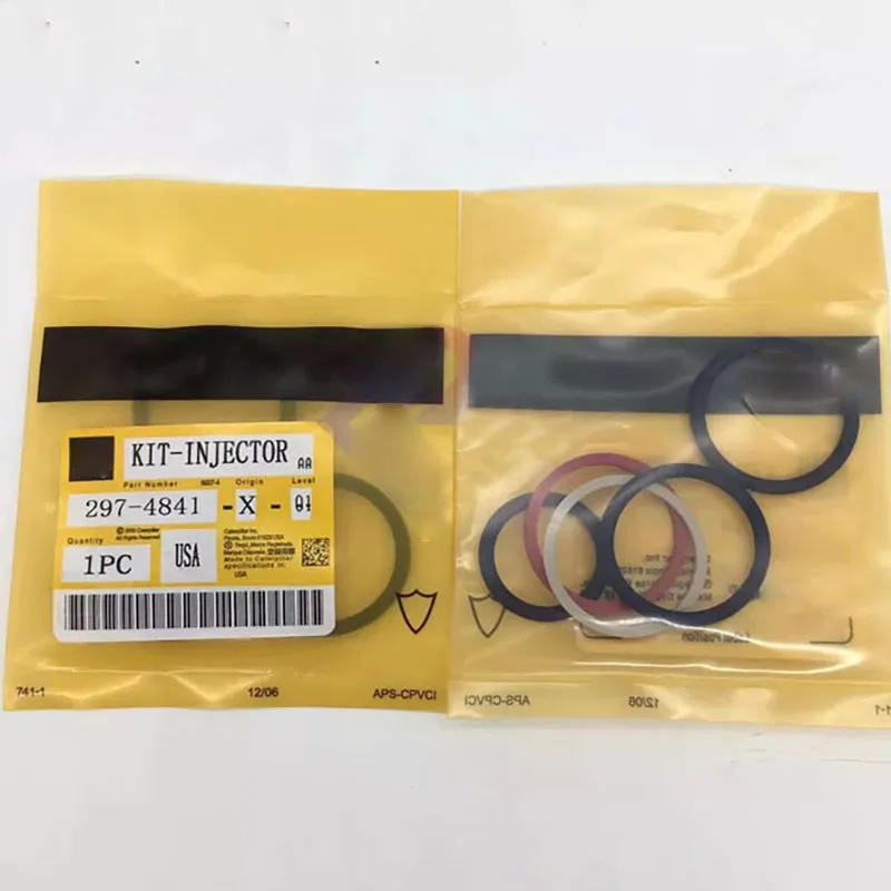 

Excavator for CAT 329D 330D 336D Injector 297-4841 Oil Seal Repair Kit for CAT C7.1 C7 C9 C-9 3044 C4.4 engine injector