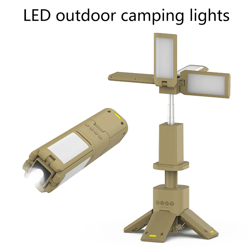 Lâmpadas led para acampamento, dc5v, usb, recarregável, luzes de emergência ao ar livre, lanterna à prova d'água para falha de energia doméstica, luz de trabalho