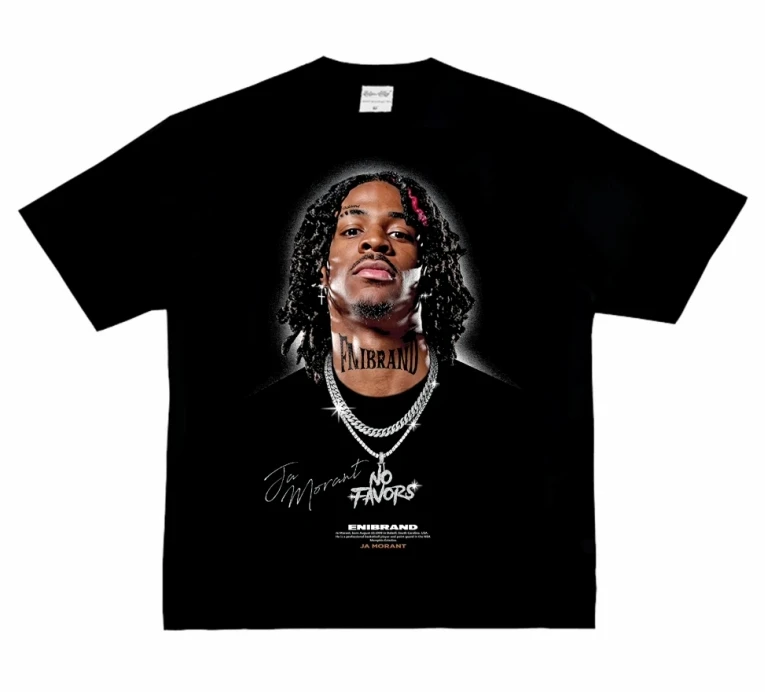 أزياء الرجال تي شيرت كرة السلة ستار الأمريكية كبير رئيس طباعة قصيرة الأكمام القطن تي شيرت فضفاض الشارع ارتداء قمم الملابس