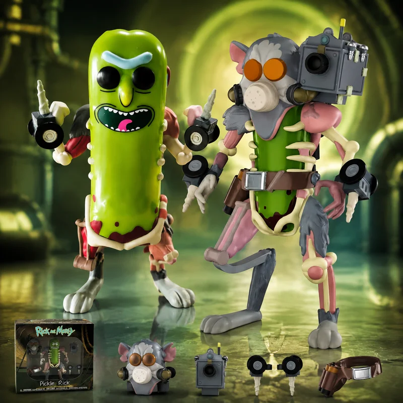 Rick and Morty Pickle Rick Replica Articulated Action Figure Movable Joint Collectible Model Doll Anime Peripheral Toy Gift