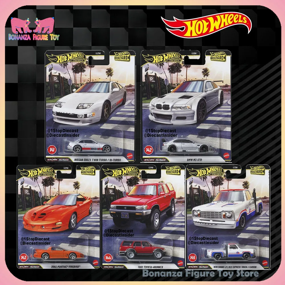 

New 2026 1/64 Hot Wheels Car Model Boulevard 29 Series BMW M3 Nissan Pontiac Toyota Alloy Cars Model Collection Design Gift Toys