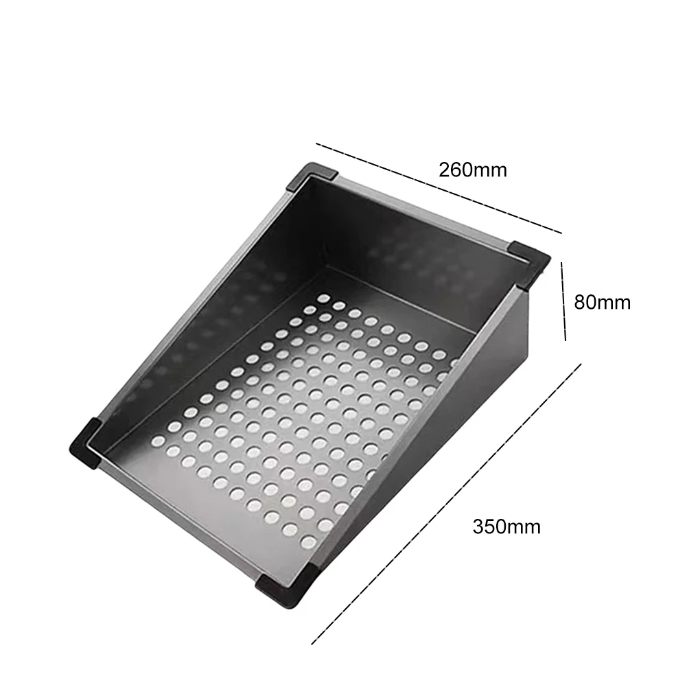 Kitchen Draining Rack Stainless Steel Triangle Strainer Basket Vegetable Fruit Storage Kitchen Sink Undercounter Basin Accessory