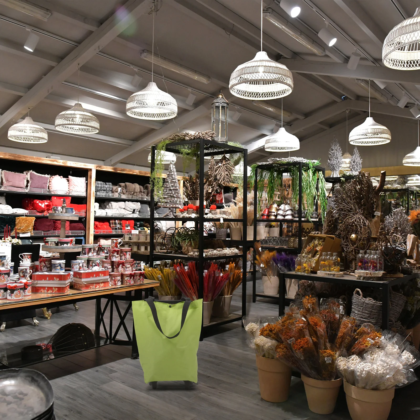 

Foldable Grocery Bag Trolley Shopping Cart Wheels Portable Lightweight Sturdy Handle Comfortable Grip Shopping Cart with Wheels