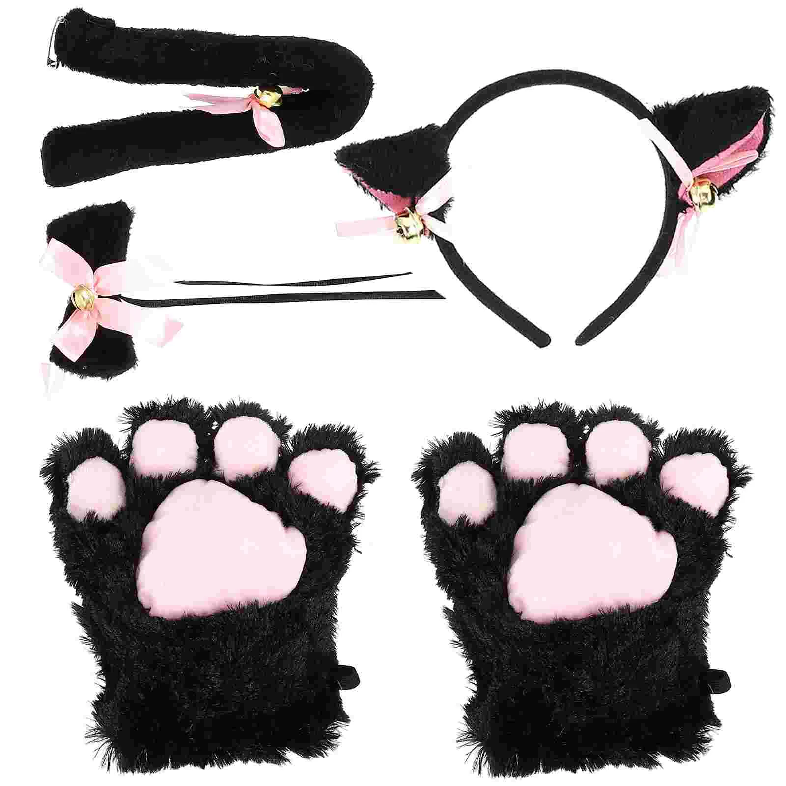 Cat Paw Suit Cosplay Outfit Role-playing Props Party Head Band Costume Simulation Plush Child