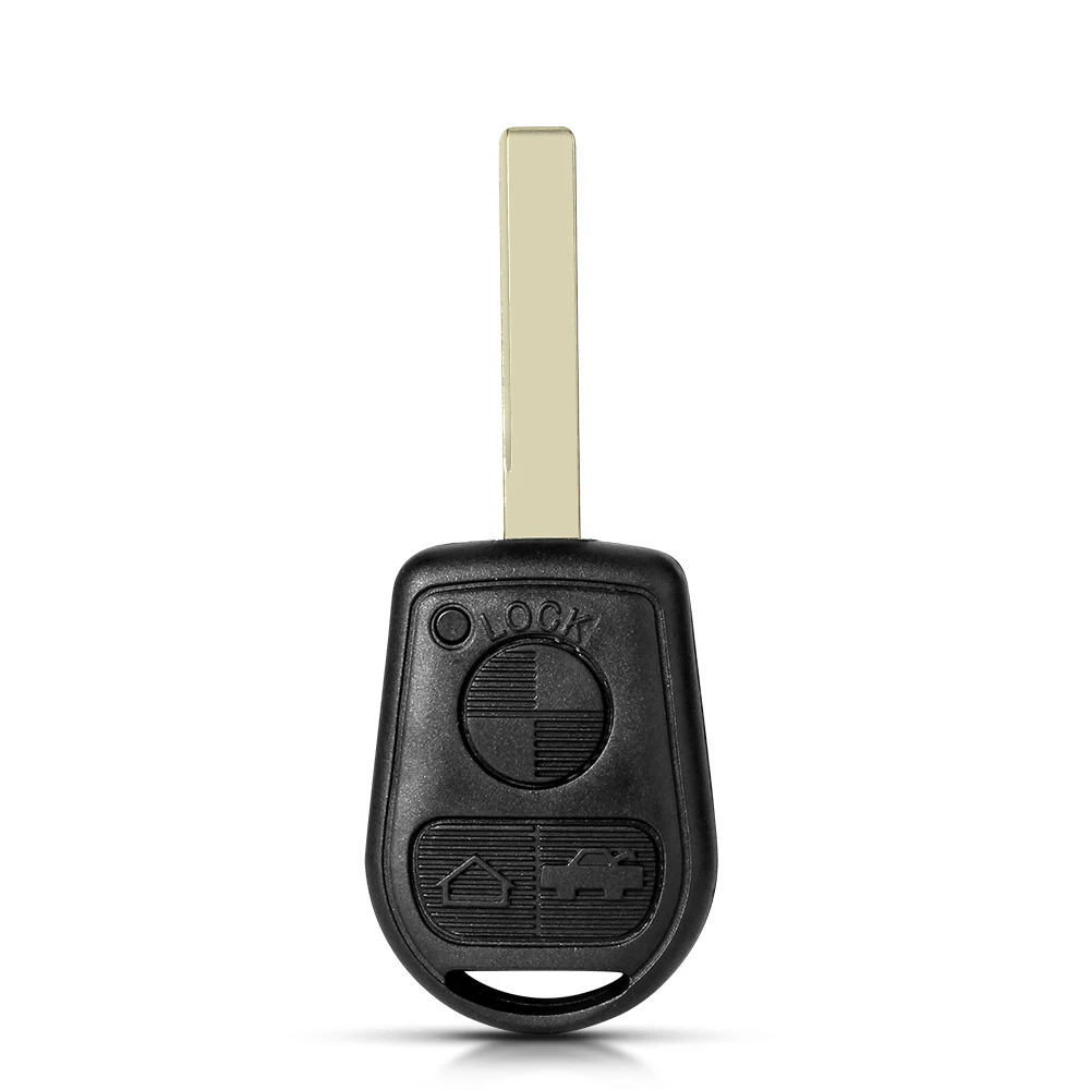 KEYYOU 1PCS 3 Button Car Key Remote Case Shell for BMW E31 E32 E34 E36 E38 E39 E46 Z3 Fob Uncut key case