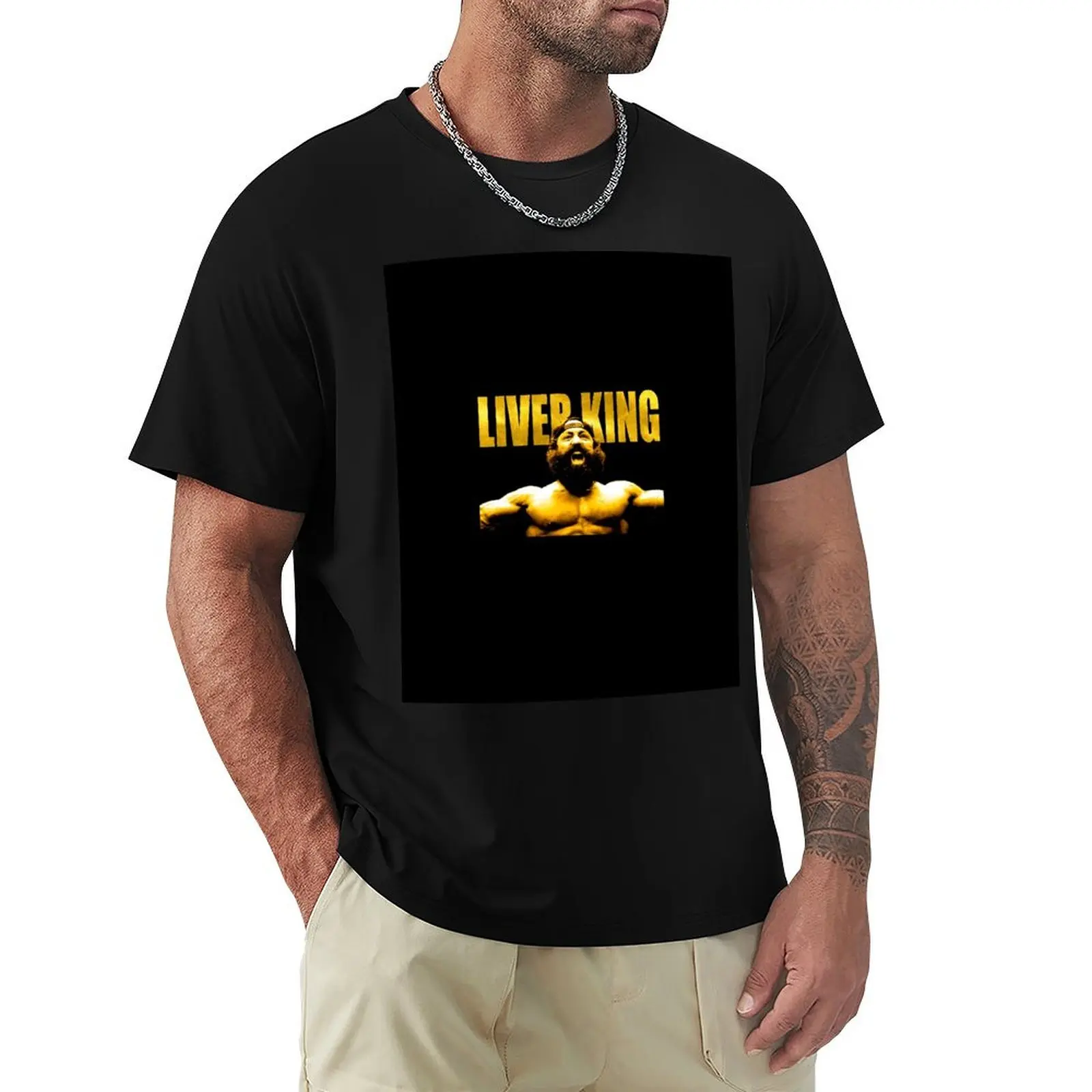 

The Liver King T-Shirt customs football t shirt tee shirts for men