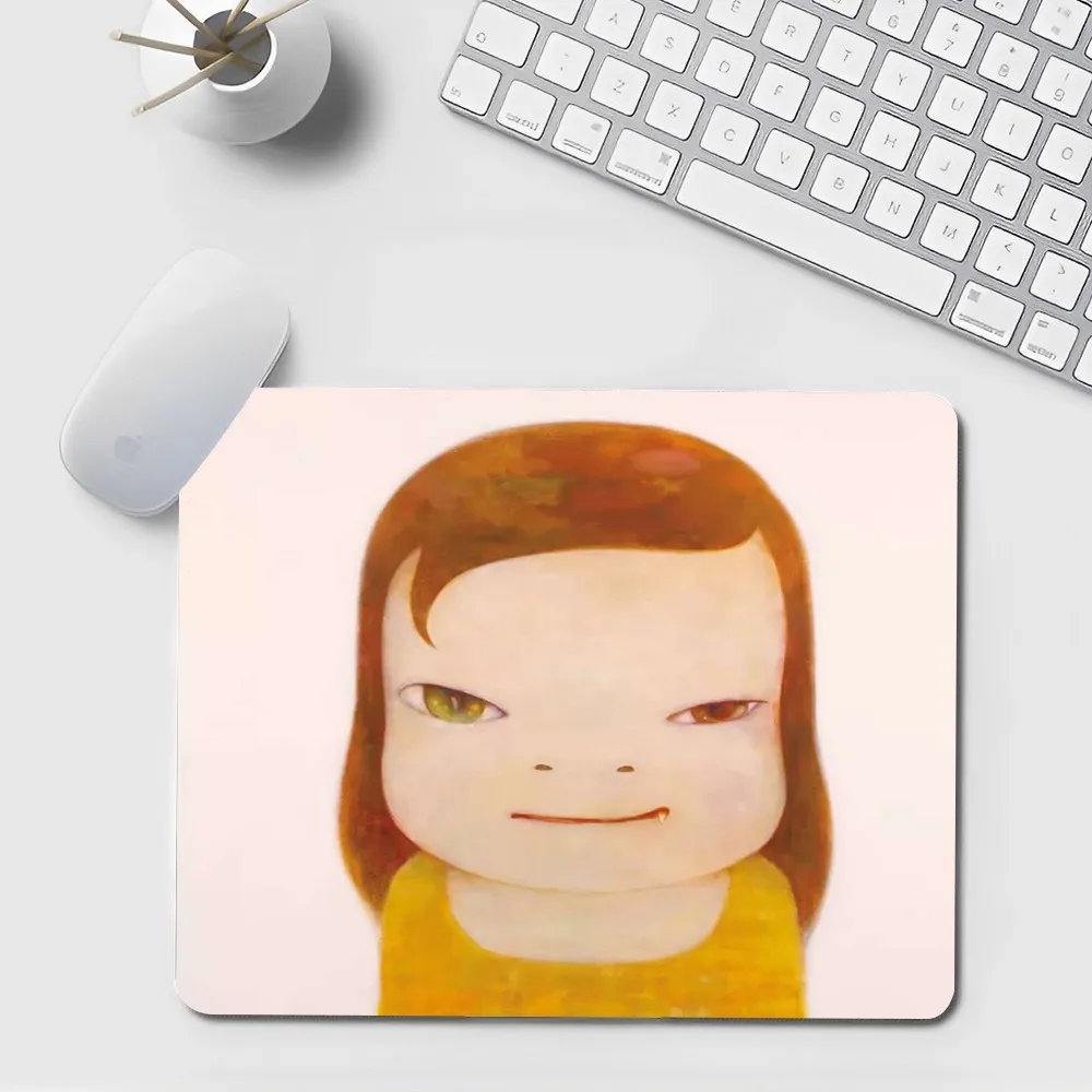 Japan Yoshimoto nara cartoon girl Lambskin Floor Mat Small Office Computer Desk Mat Table Keyboard Big Mouse Pad Laptop Cushion