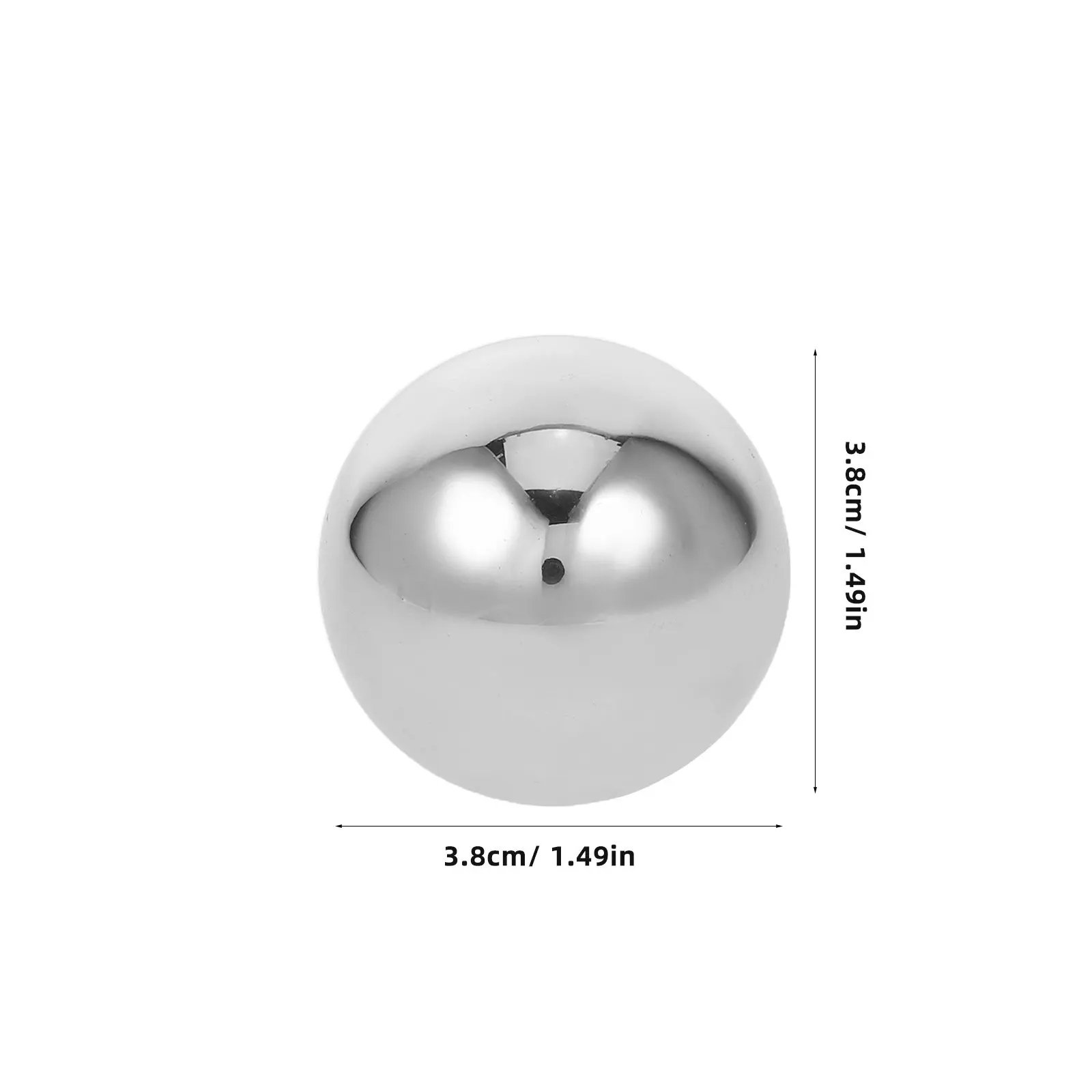 2Pcs Hand Exercise Balls Stainless Steel Solid Sphere 38Mm for Grip Strength Training Finger Flexibility Hand Strengthening