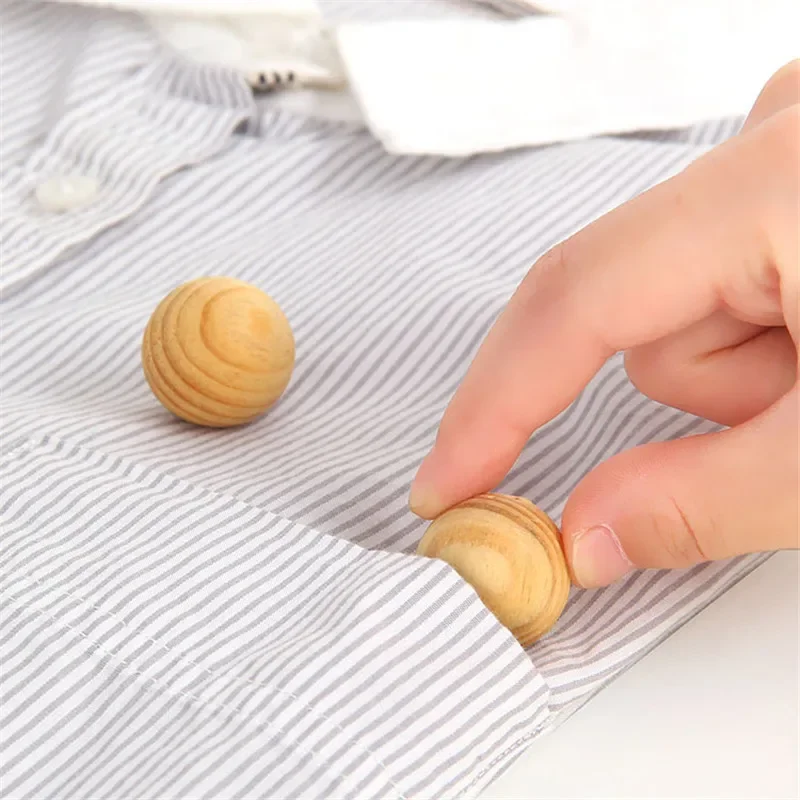 Wardrobe Clothes Drawer 5 Pcs Mildew Health Pest Control Wood Ball Moth Insect Camphor Bug Repellent Natural Cedar Wood Healthy