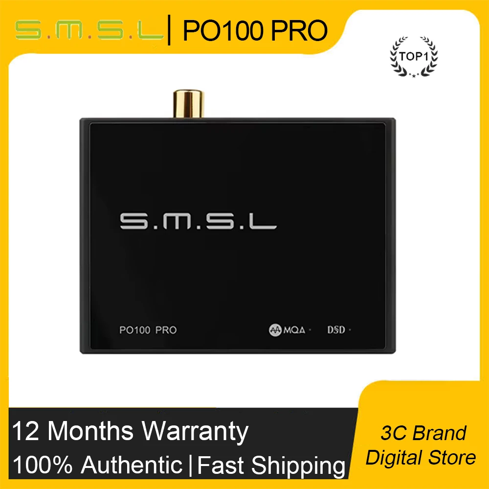 SMSL PO100 PRO USB Digital Interface MQA Decoding XOMS XU316 DSD64 Optical Coaxial DSD512 I2S Output 32bit 768Khz for PS5 Switch